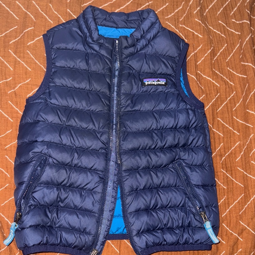 Patagonia Dark Blue Quilted Vest